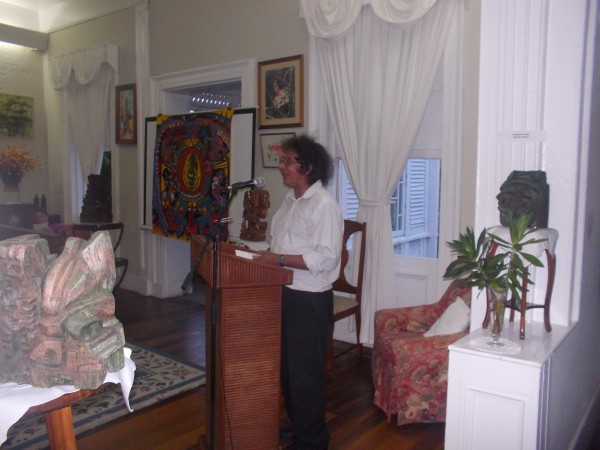 Presentation by Desmond Alli at the opening of the exhibition