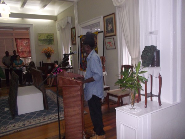 Ras Michael Jeune recited a poem for Walter Rodney